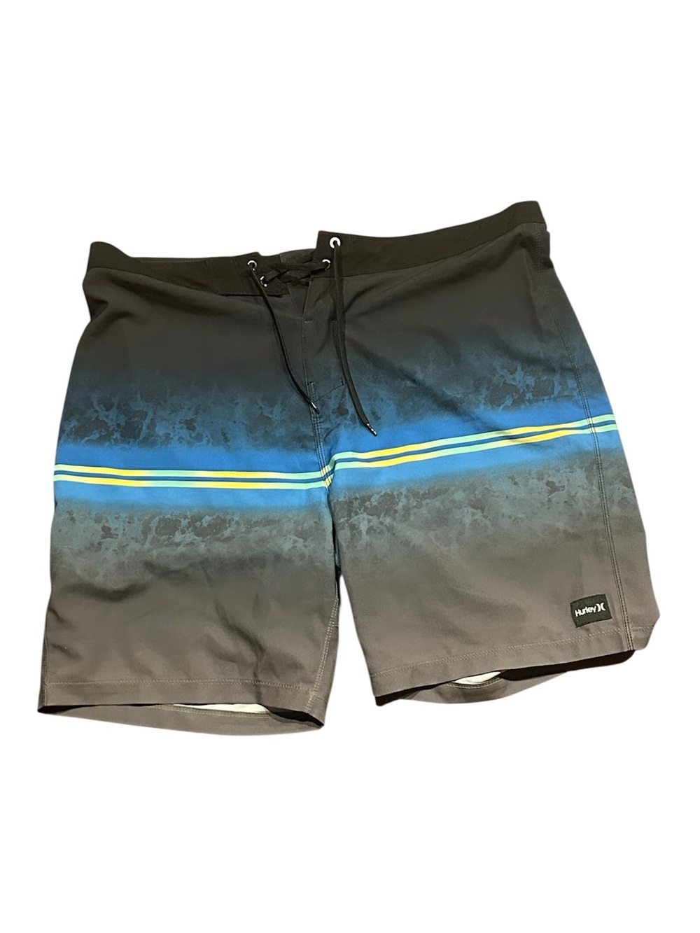 Hurley Weekender Boardshorts 20” Men’s Swim Trunks Ombré Stripes Size 36